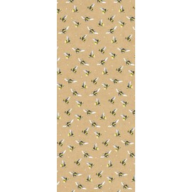 Glick Four Sheets Luxury Tissue Paper, Bees Kraft Sheets (x4), Perfect for Gift Wrapping, Art & Crafts, 750 x 500 mm, Yellow (TPC22)