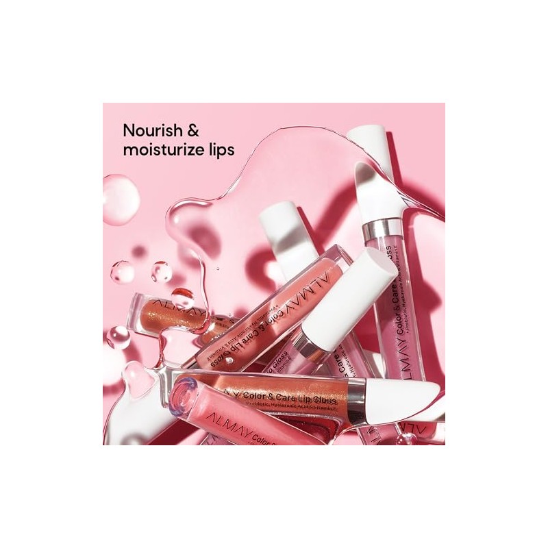Brillo Labial Almay Color & Care Lip Gloss tono Rose