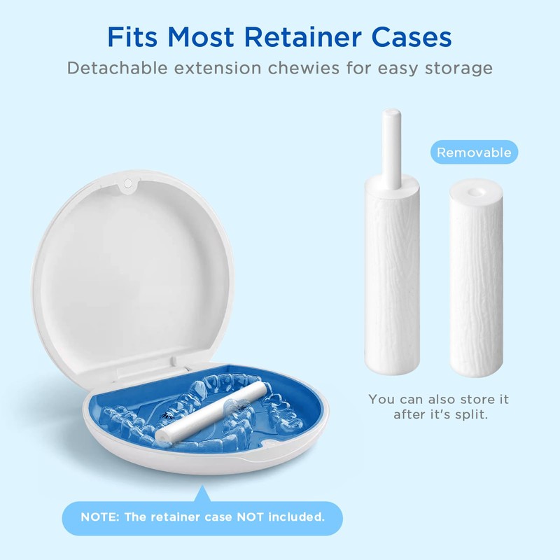 Oralphi Aligner Chewies for Invisalign, 4-Pack Extended Length Orthodontic Chompers