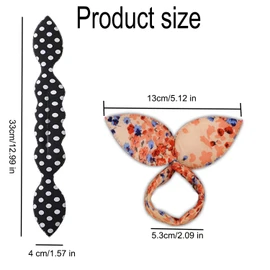 WADY 4Pcs Deft Hair Bun Maker French Twist Hair Braiding Tools Rabbit Ear Twister for Girls French Lazy Hair Curler Quick Styling Accessories for Hairstyling Twist Pin for Ponytail (Flowers)