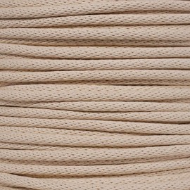 Solid Braid Cotton Sash Cord - Comes in 5/16-inch or 3/8-inch Diameter Cord and a Variety of Lengths - Black and Natural Color Available