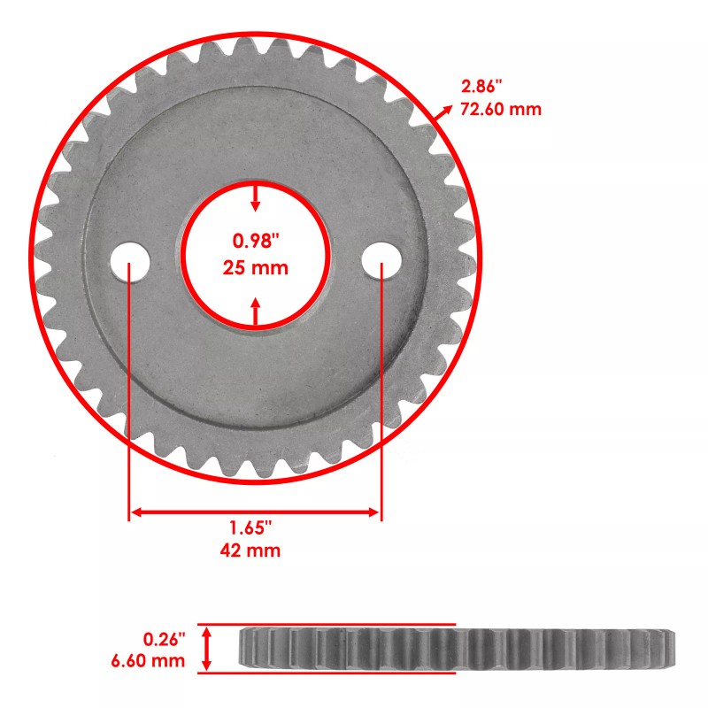 Caltric Camshaft Cam Timing Chain Gear Sprocket fits Polaris RZR