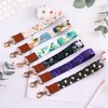 juanooo Purple Wrist Lanyard for Keys Cute Small Keychain Wristlet
