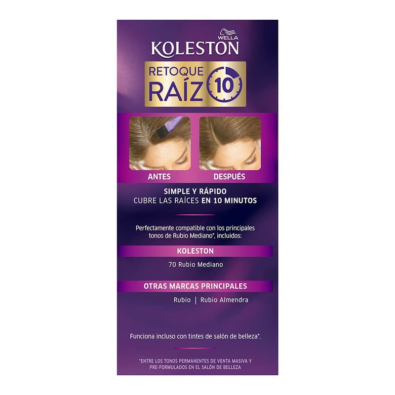 Koleston Tinte Retoque de Raíz Permanente 70 Rubio Mediano, 70