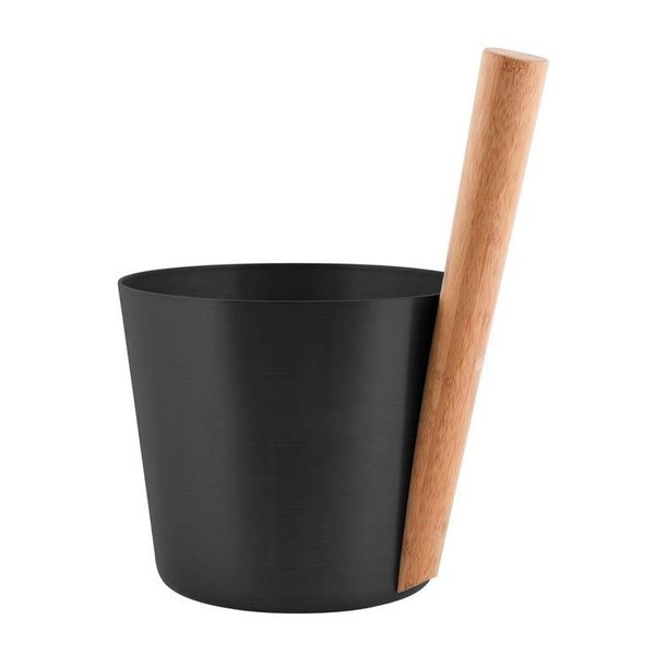 Rento - Infusion bucket, sauna bucket, colour: black, 5 litres,
