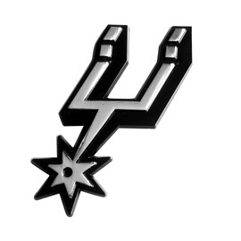 FANMATS 14893 San Antonio Spurs 3D Chrome Metal Auto Emblem