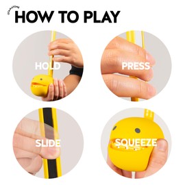 Otamatone Classic [English Edition] Yellow Japanese Electronic Musical Instrument Portable Synthesizer from Japan Maywa Denki for Children and Adults Gift