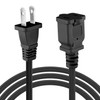 2-Prong Power Extension Cord Outlet Saver, US AC 2-Prong Male