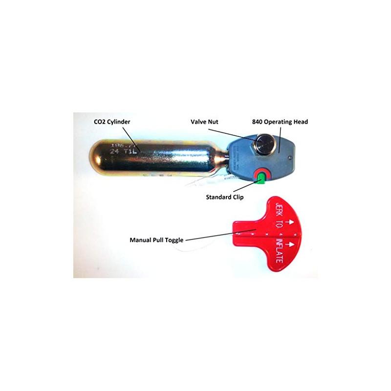 Halkey Roberts RTS Rearming Kit Manual Inflator (38G CO2)