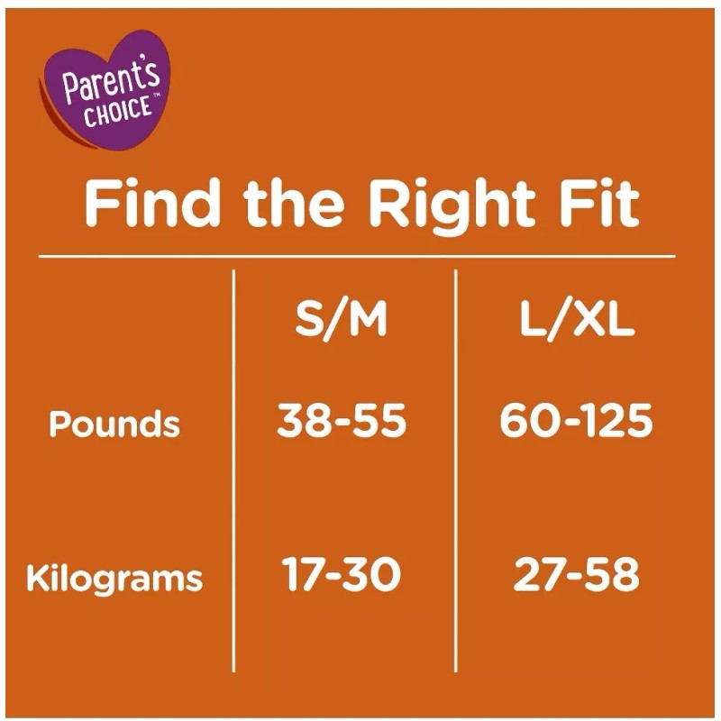 Parent’s Choice Parent's Choice Nighttime Underwear, S/M 44 Count