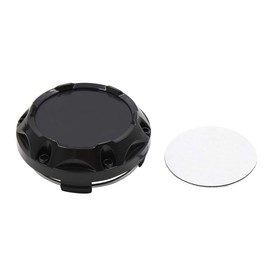 sourcing map 4 Pieces 64 mm Diameter 4 Clips Car Wheel Tyre Centre Hub Caps Covers Protectors Black