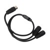 DIN 4PIN to 2DIN 4PIN Adapter Cable Professional Male to