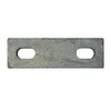 Slotted backing plate for M12 U-bolt (107-137 mm ID) Galvanised