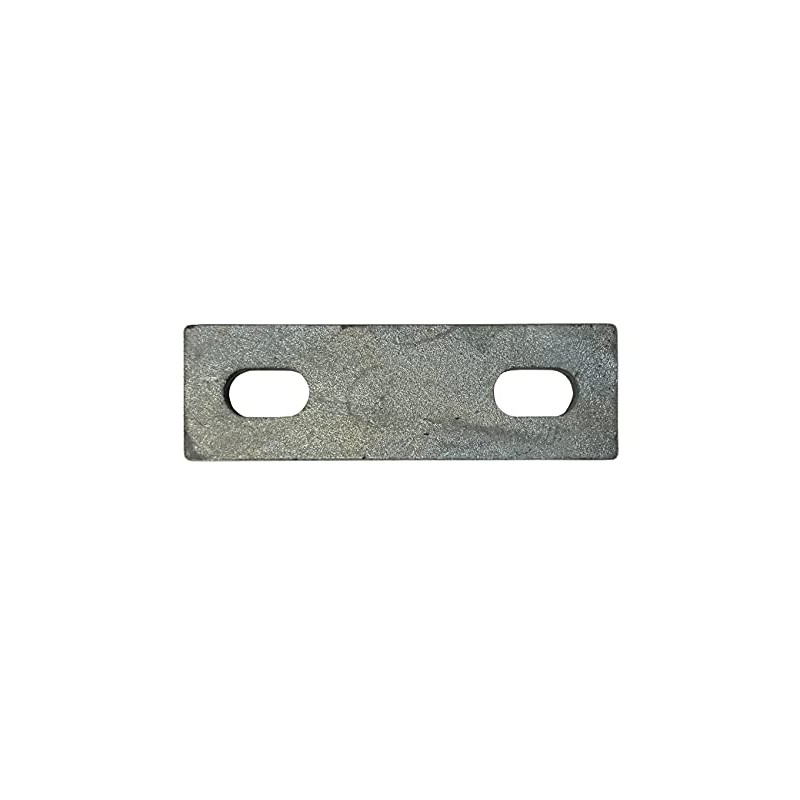 Slotted backing plate for M12 U-bolt (107-137 mm ID) Galvanised