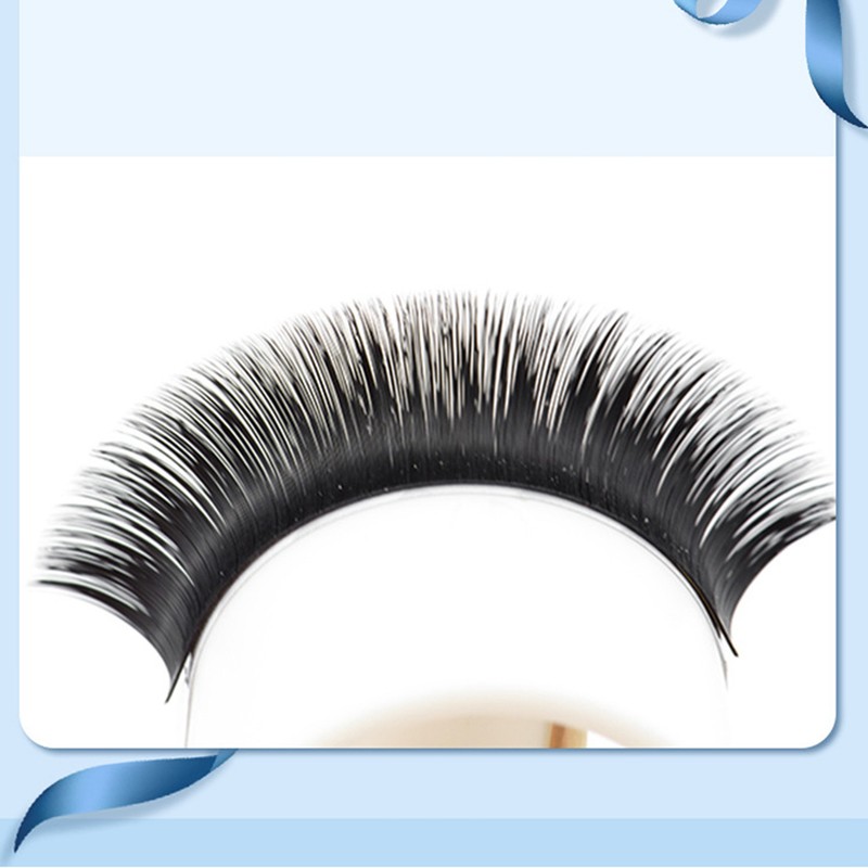 Auto Fan False Eyelashes Women Professional Salon Black Volume False