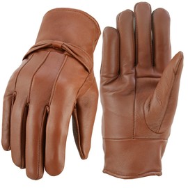 SixSigma Sports Leather Gloves Women - Real Soft Fleece Lined Ladies Gloves Winter, Perfect Driving Gloves & Stylish Winter Accessories for Womens Gloves Winter (Brown, Small/Medium)