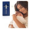 Silver Wall Cross Decor Baptism Gifts Praying,Great for Christening,First Holy