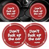 2Pcs Bling Car Cup Holder Coaster, 2.95 inch Anti Slip