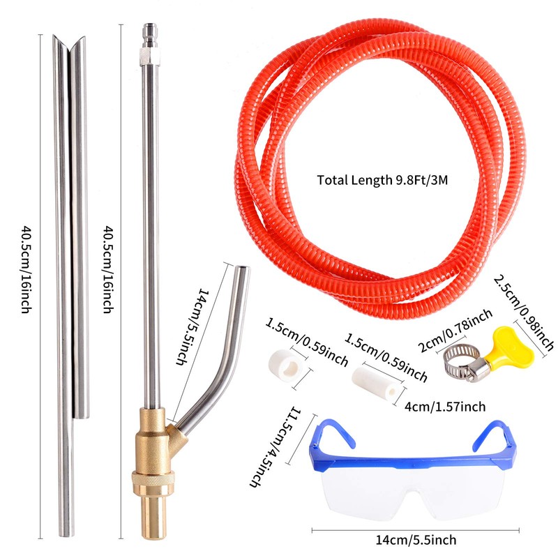 Rdutuok Pressure Washer Sandblasting Kit,Sand blaster for pressure washer with