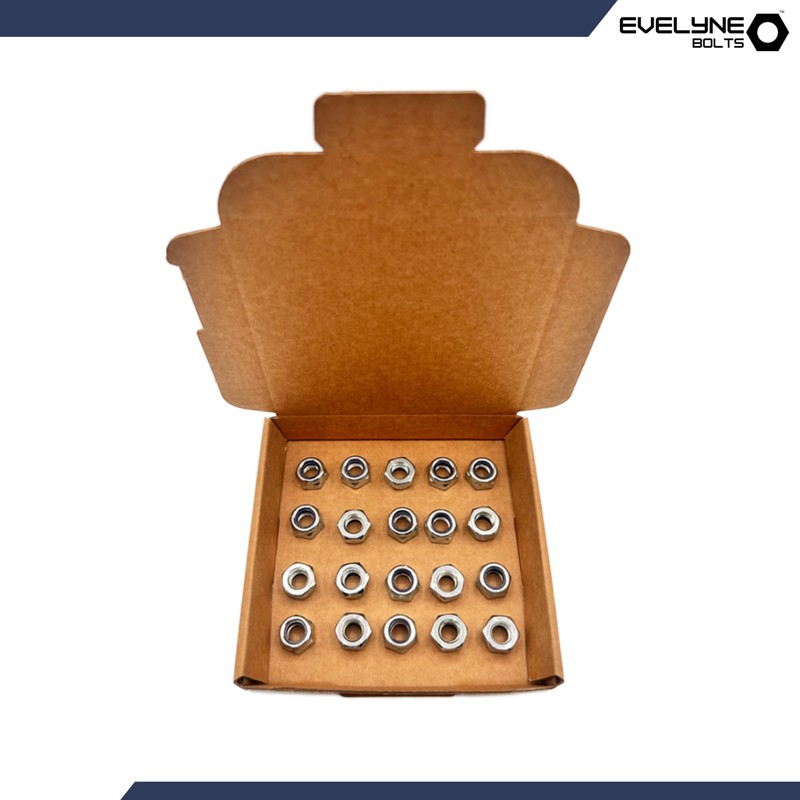 M8 Nyloc Steel Nuts, 8mm Self Locking Nuts with Nylon