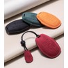 GLXKITVL Suede Leather Car Key Fob Case Cover Shell Fit