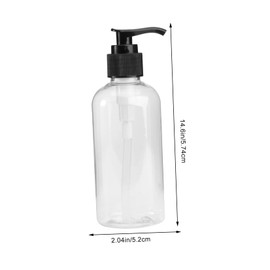 Housoutil 5pcs Airless Pump Bottles Refillable Dispenser Handwash Bottle Travel Press Pump Design