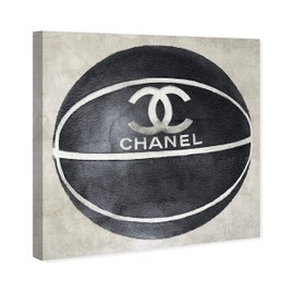 The Oliver Gal Artist Co. Fashion and Glam Wall Art Canvas Prints 'BM Fashion Basketball'