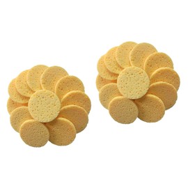Baluue 2sets Cotton Pads Set Round Makeup Remover Pads Gentle Face Cleansing Sponge 20pcs*2