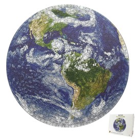 RIZTAIK Space Earth Puzzles for Adults 1000 Pieces, Round Planet Solar System Decorative Painting,Hard Circle Galaxy Jigsaw Puzzles as Space Wall Decor(26.5"x26.5"), 1:1 Poster