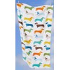 7761 Dachshund Beach Towel, Bath Towel, 47.2 x 27.6 inches