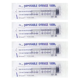 10PCS Syringes 20ml 60ml 100ml to Slip Tip Luer Lock Needles Nutrien Medical Grade (100ml)