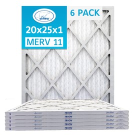 Trion Air Bear T11-1"" MERV 11 Pleated Air Filter (6-Pack) (20x25x1), T11-6P