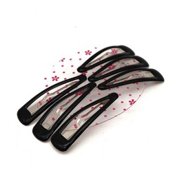 50 Black Epoxy Coated Snap Hairpins (6-pack) Snap Hairpin 6ea