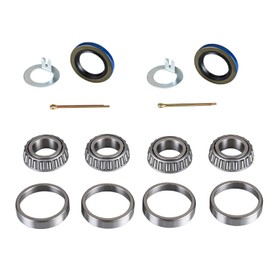 Trailer Bearing kit, Pack of 2 Trailer Axle Hub Wheel Bearing Kits L44643 L44610 Fits for 1'' 2000-2200 Lbs Trailer Axle, 12192TB Grease Seals OD 1.980''