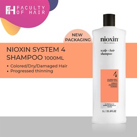 Nioxin System 4 Cleanser Shampoo 1000ml [NEW PACKING]