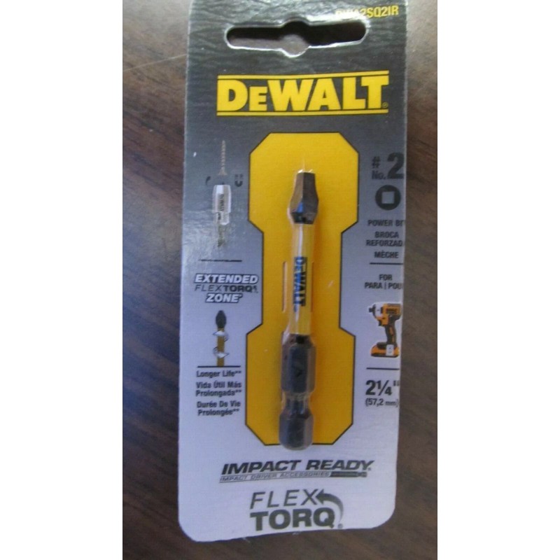 Dewalt #2 Square head IImpact Ready Bit 2.25" Long. #