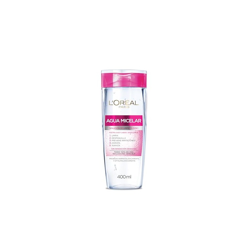 Agua Micelar piel sensible L'Oréal Paris, 200 ml