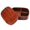 Vintage Natural Wooden Lunch Containers Box Wood Bento Boxes 18*12*5.5cm
