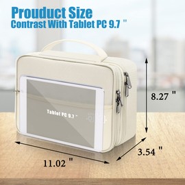 Electronics Travel Organizer, Double Layer Cable Organizer Bag Watreproof Electronics Accessories Storage Bag for Cord,Kindle, Cables, Cord, Chargers, Hard Drive