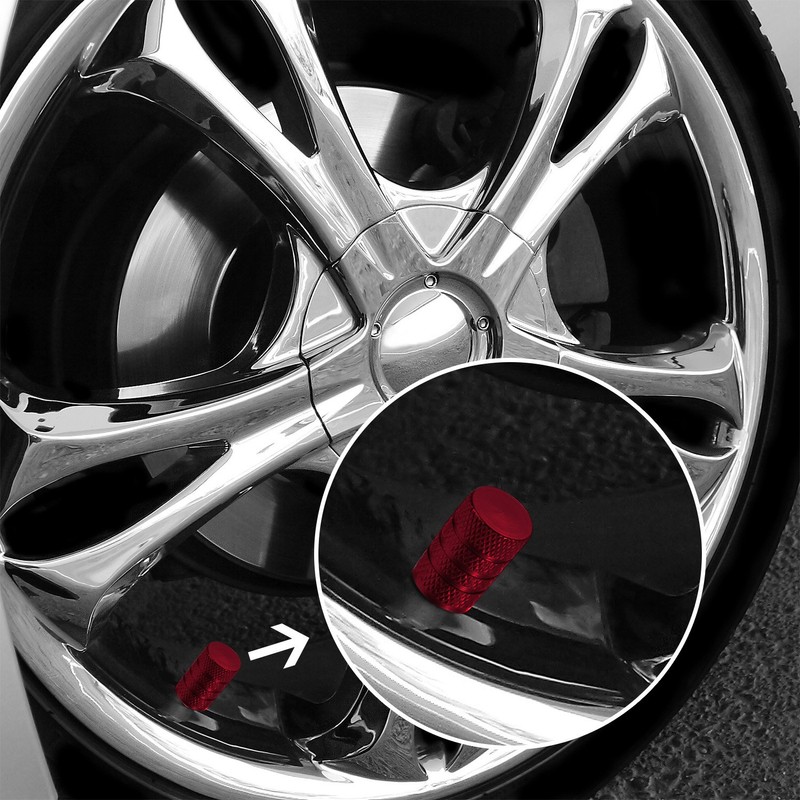 Tire Stem Valve Caps Aluminium Car Dustproof Caps Tire Wheel