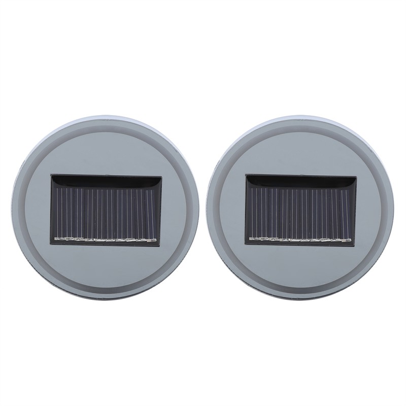 2pcs Solar LED Cup Pad Holder RGB 7 Colors Lights