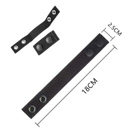 Pack of 10 Nylon Duty Belt Keeper Belt Holder Belt Loops Nylon Snap Belt Keeper with Double Press Studs for Outdoor Sports Camping Police, Belt Loops for Belt