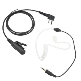 PZYPYM 2-Pin Acoustic Tube Earpiece with Mic to 3.5mm Aux Compatible for Icom Radios IC-V8 V80 V82 V85 F3011 F4011 F3001 F4001 F1000 F2000 T70A F33 F4026 F3G F4G F11 F14 F21 F24 Series