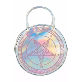 Killstar Baby Baphomet Rave Gothic Club Holographic Crossbody Handbag KSRA004268
