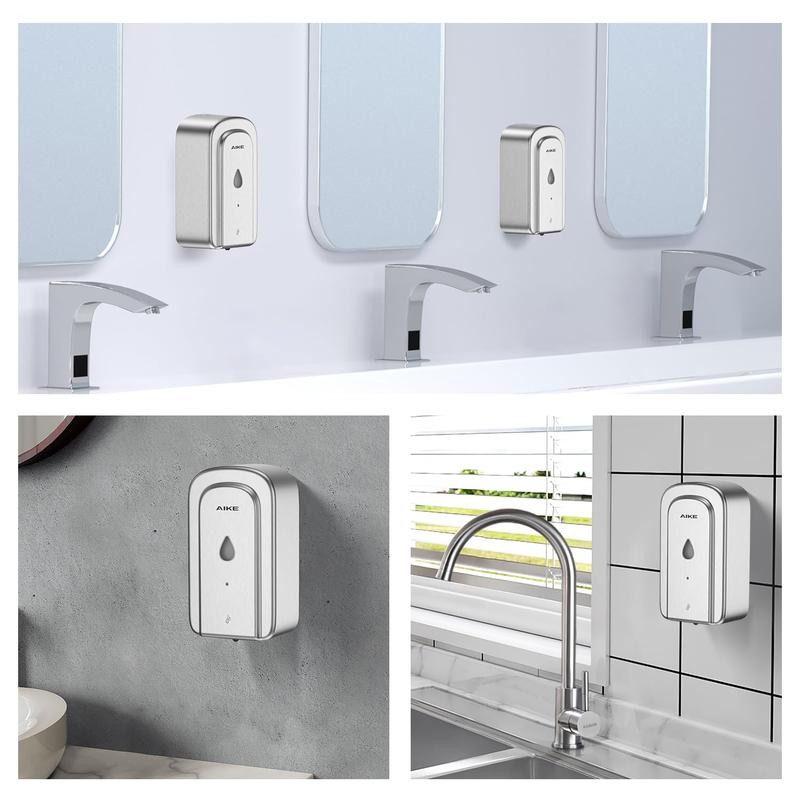 Automatic 1000ml Soap Dispenser Commercial Wall Mount Stainless Steel -
