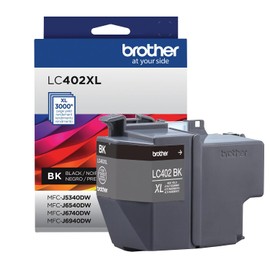 Brother Cartucho de Tinta Negra de Alto Rendimiento LC402XLBKS