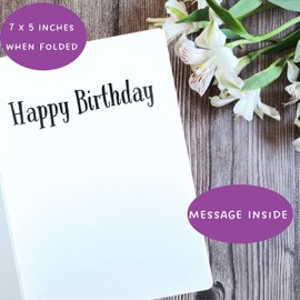 Whitman and Daughter Funny Birthday Card for Mom or Dad (1 Premium Card, 5X7 Inch, Message Inside) best friend old age birthday card or bday greeting card for wife, husband, sister, or brother - 1182