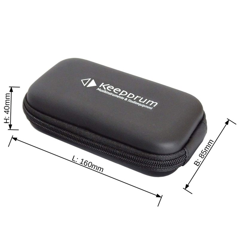 keepdrum Soft Case Carrying Case for Headphones Earphones In-Ear Accessories