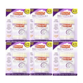 The Doctor's 275 Count Doctor's BrushPicks Interdental Toothpicks for Healthy Gums
