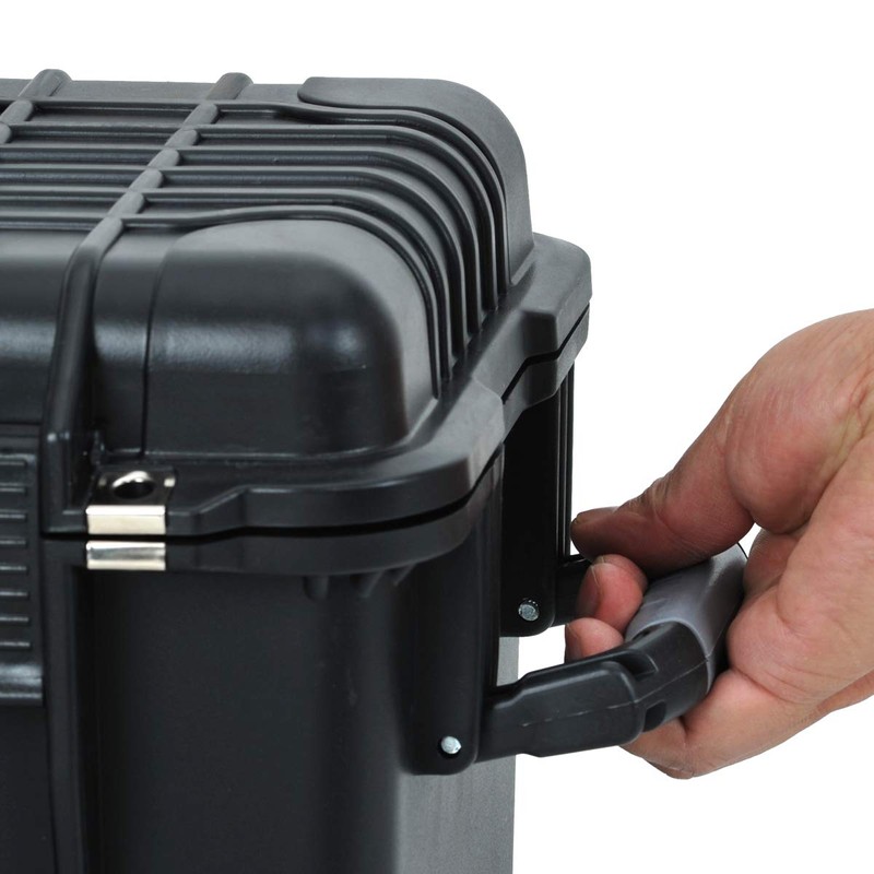MEIJIA Waterproof Portable Equipment Hard Case With Retractable Pull Handle